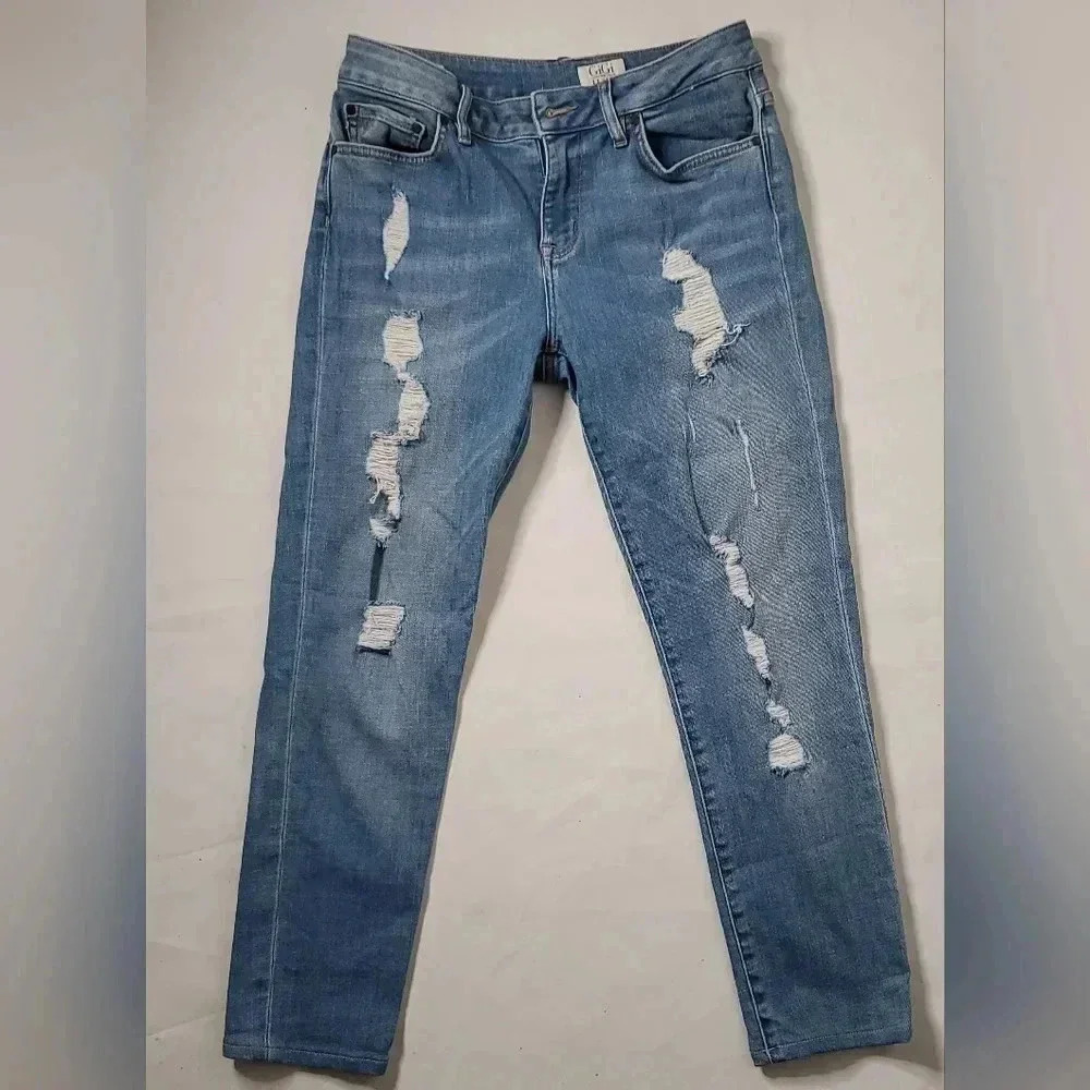 Gigi Hadid&Tommy hilfiger Colab Venice Denim Jeans 29/32 SkinnyMidrise Heathered